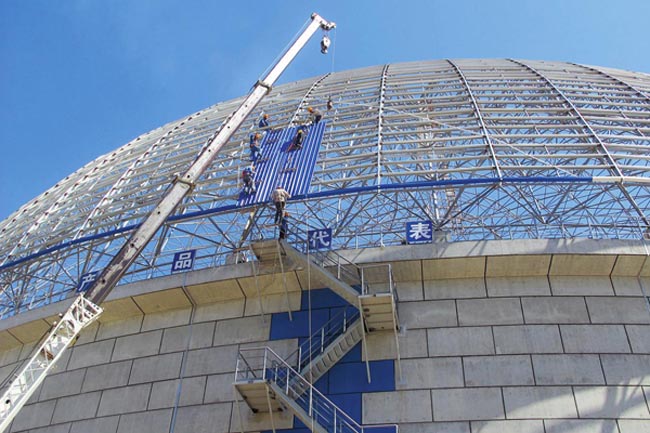 华蓥发电厂球形网架